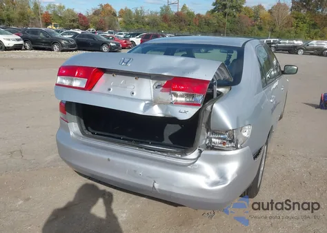 2003 Honda Accord 2.4 Lx из США, поврежденный, VIN 1HGCM56353A143848